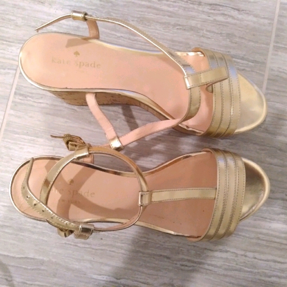 Womens Gold Summer Sandals
